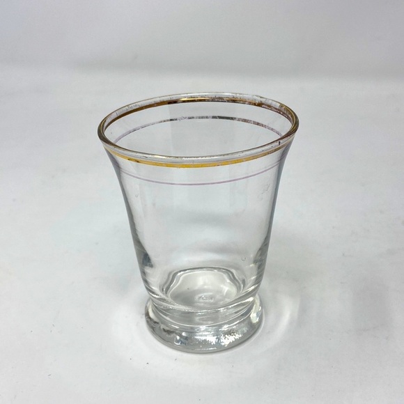 1 Vintage Frosted Libbey Gold Leaf Glasses Tumbler Mid Century. - Picture 1 of 4